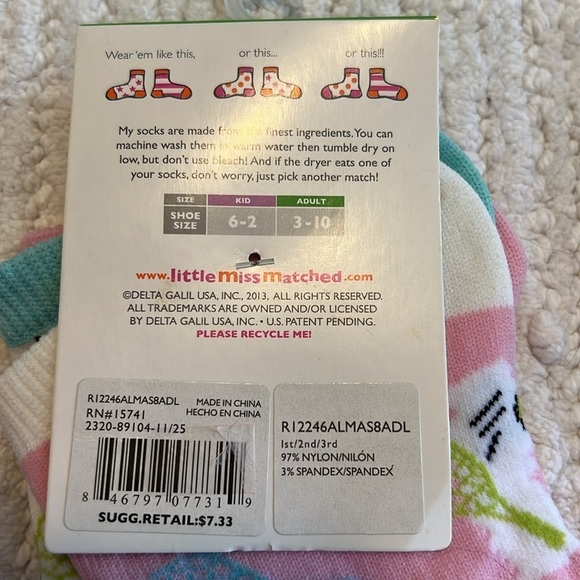 Little Miss Marched socks. 3 singles. - Picture 3 of 4